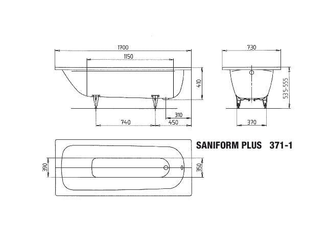 Vann Kaldewei Saniform Plus 170x73 cm hind ja info | Vannid | hansapost.ee