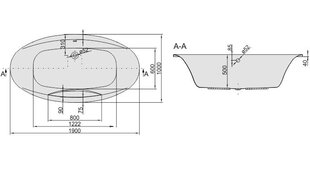 Vann Sanplast Altus WOW-ALT/EX hind ja info | Vannid | hansapost.ee