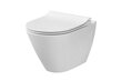 Seinale kinnitatav WC-pott Cersanit City Oval CleanOn vaikselt sulguva kaanega цена и информация | WС-potid | hansapost.ee
