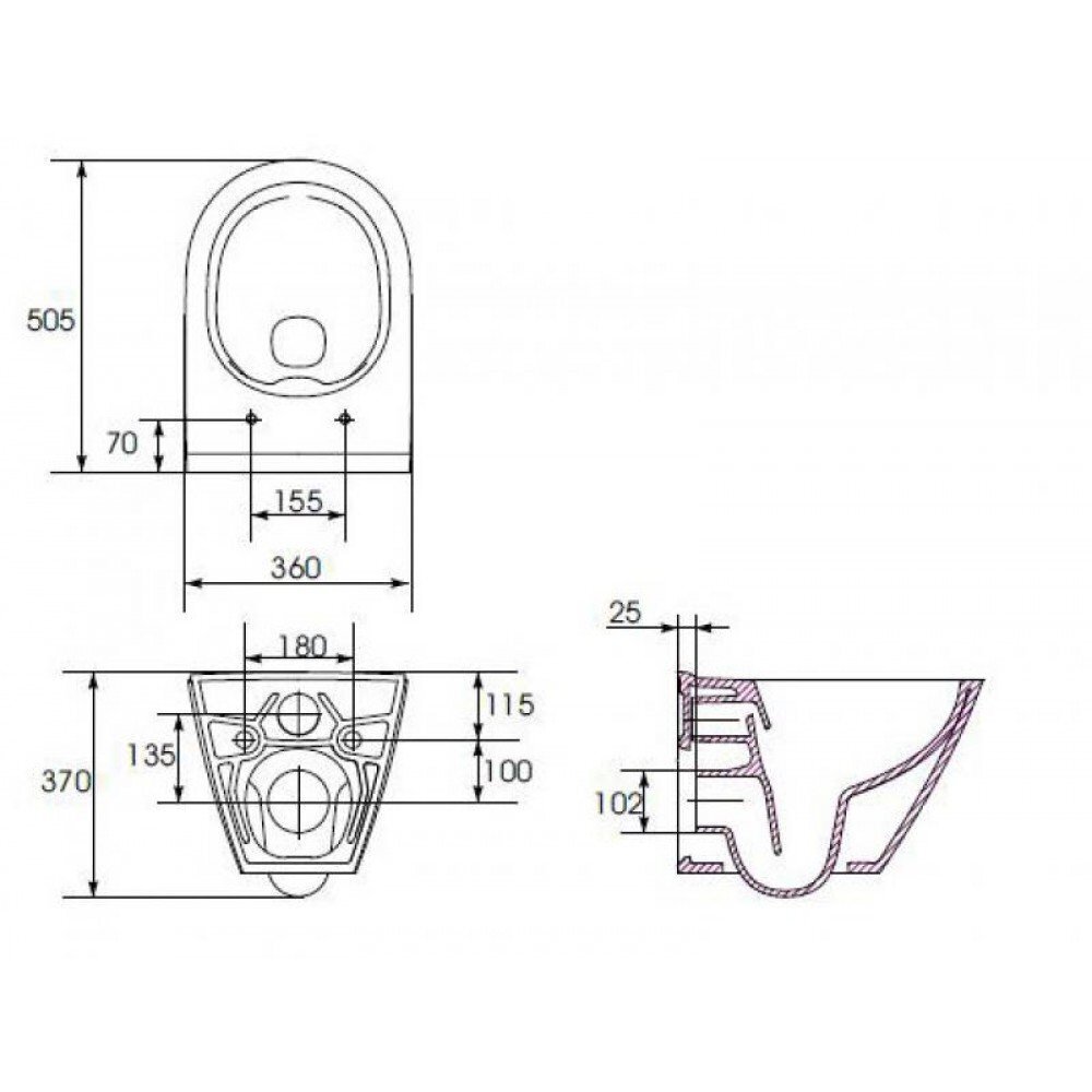 Seinale kinnitatav WC-pott Cersanit City Oval CleanOn vaikselt sulguva kaanega цена и информация | WС-potid | hansapost.ee