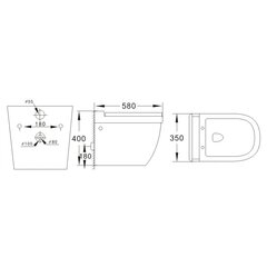 WC 50 seinapealne hind ja info | WС-potid | hansapost.ee