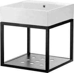 Valamu Deante Temisto eraldiseisva konsooliga CDTW6U6S, black mat price and information | Bathroom sinks, washbasins | hansapost.ee