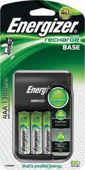 Зарядное устройство Energizer Base AA/AAA и 4 AA 1300MAh батарейки цена и информация | Аккумуляторы, батарейки | hansapost.ee