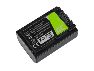 Green Cell® for Sony DCR-DVD506E DCR-DVD510E HDR-CX116E HDR-CX130 HDR-CX155E HDR-UX9E 7.2V 700mAh hind ja info | Green Cell Mobiiltelefonid, fotokaamerad, nutiseadmed | hansapost.ee