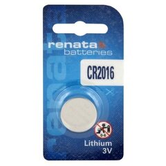 Renata CR2016-1BB, 1 tk hind ja info | Renata Mobiiltelefonid, fotokaamerad, nutiseadmed | hansapost.ee