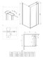 Ruudukujuline dušikabiin Deante Cubic 80x80, 90x90 cm, цена и информация | Dušikabiinid | hansapost.ee