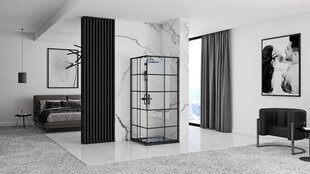Dušikabiin REA Concept Black, 80x80 cm hind ja info | Dušikabiinid | hansapost.ee