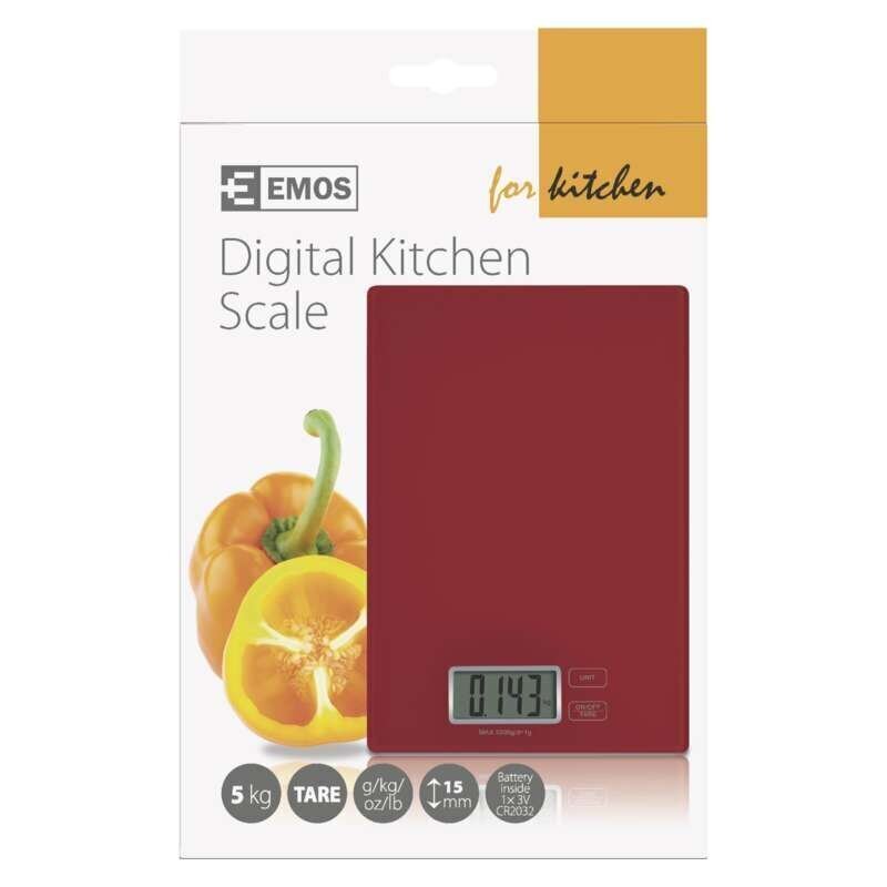Köögikaal EMOS TY3101 punane цена и информация | Köögikaalud | hansapost.ee