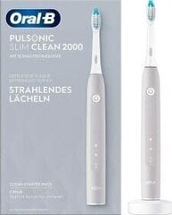 Электрическая зубная щетка Braun Oral-B Pulsonic Slim Clean 2000 цена и информация | Электрические зубные щетки | hansapost.ee
