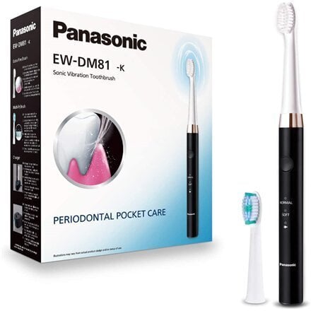 Panasonic Electric Toothbrush EW-DM81-K503 Rechargeable, For adults, Number of brush heads included 2, Number of teeth brushing цена и информация | Elektrilised hambaharjad | hansapost.ee