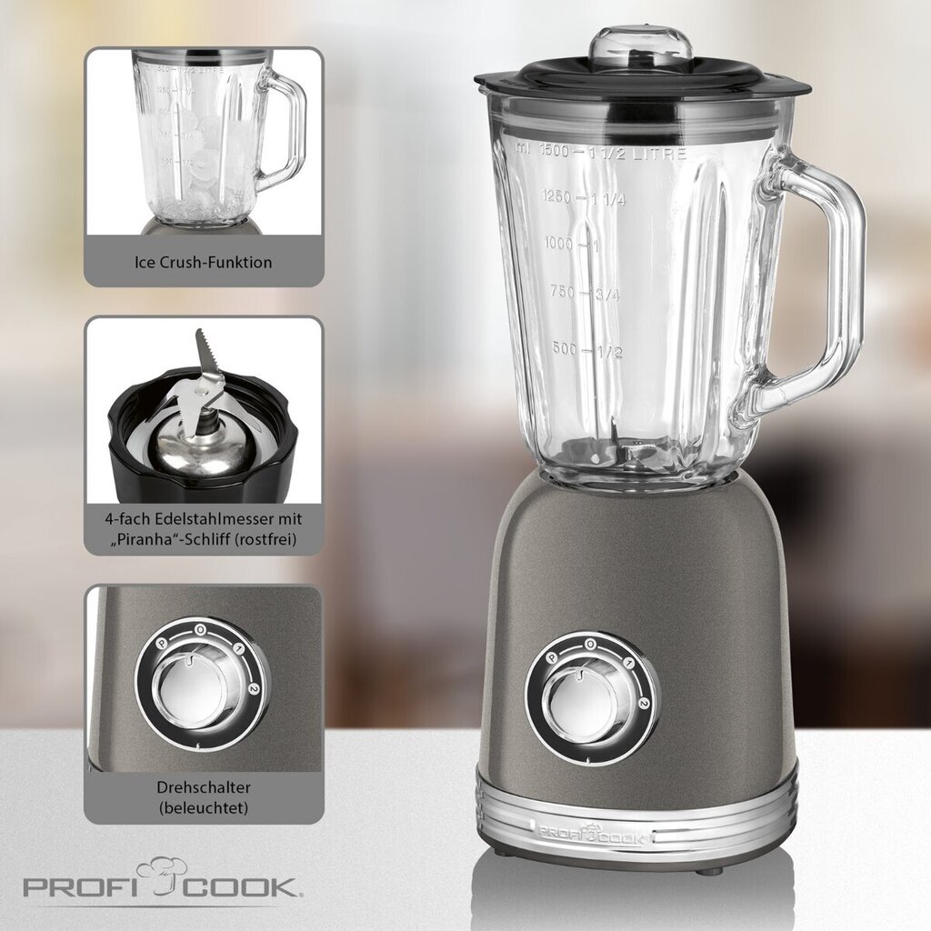 Blender ProfiCook PCUM1195A, antratsiit цена и информация | Blenderid | hansapost.ee