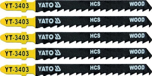 Varu saelehed elektrisaele 5tk. (puidu jaoks), Yato (YT-3403) цена и информация | Käsitööriistad | hansapost.ee