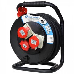 Pikendusjuhe trummel Electraline 20 m, 49026 price and information | Extension cords | hansapost.ee