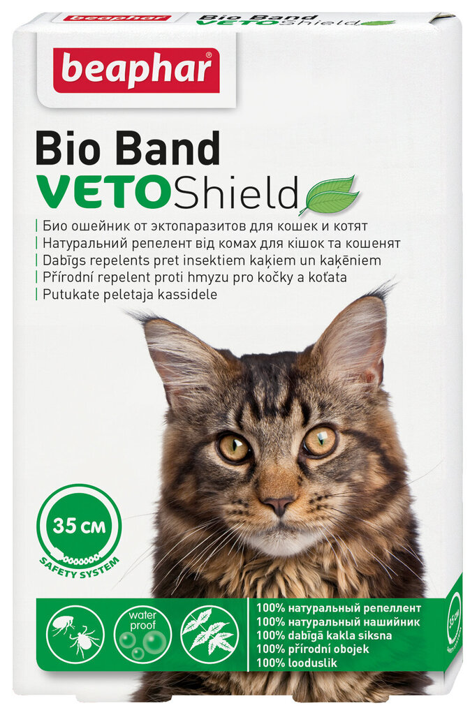 Beaphar Bio Band 100% looduslik putukaid peletav kaelarihm kassidele ja kassipoegadele hind ja info | Toidulisandid, vitamiinid ja parasiiditõrje | hansapost.ee