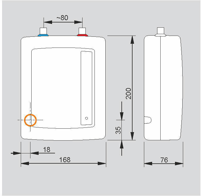 Kiirboiler Kospel Amicus EPO2-3 hind ja info | Veeboilerid | hansapost.ee