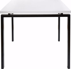 Стол Sandra 120, белый/черный цена и информация | Кухонные и обеденные столы | hansapost.ee