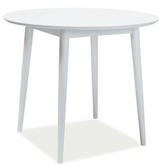Стол Signal Meble Larson, 90x90 см, белый цена и информация | Кухонные и обеденные столы | hansapost.ee