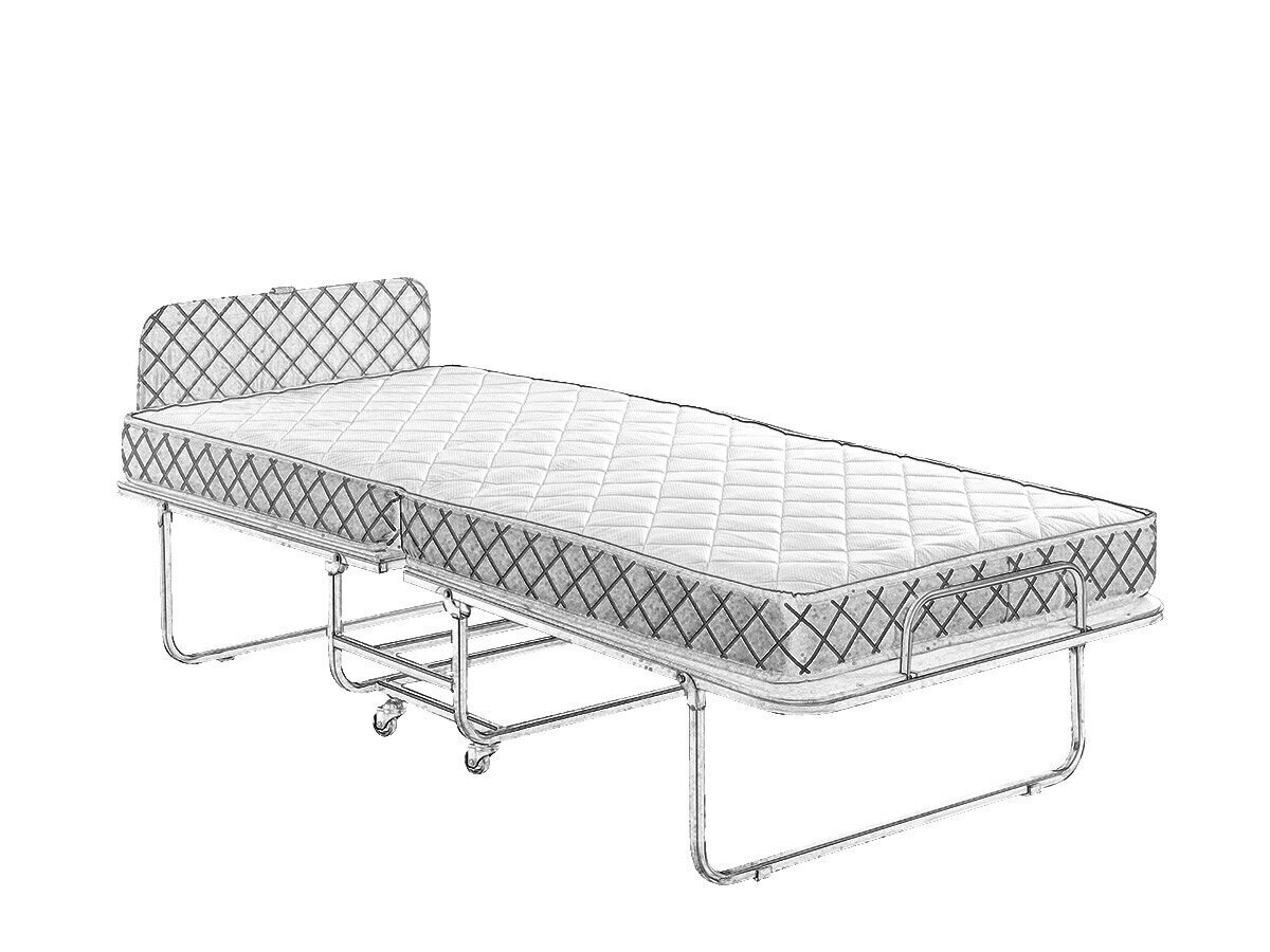 Kokkupandav voodi Kalune Design Niron XL, 90x200 cm, must цена и информация | Voodid | hansapost.ee