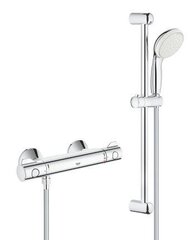 Grohetherm 800 dušitermostaat dušikomplektiga tempesta II, kroom 34565001 hind ja info | Grohe Dušikabiinid ja lisatarvikud | hansapost.ee