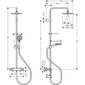 Termostaat dušisüsteem Hansgrohe Vernis Blend 200, 26276670 цена и информация | Dušikomplektid ja süsteemid | hansapost.ee