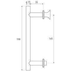 Dušikabiini käepidemed Kerra UK-01 BL price and information | Bathroom accessories | hansapost.ee