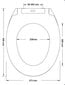 Aeglaselt sulguv WC poti kaas AWD Interior Calypso, valge hind ja info | WC-poti lisatarvikud | hansapost.ee