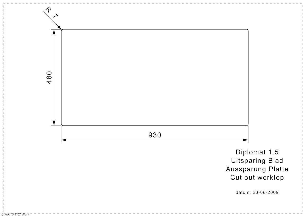 Roostevabast terasest köögivalamu Reginox Diplomat 1.5 LUX (R), 95x50 cm hind ja info | Köögivalamud | hansapost.ee