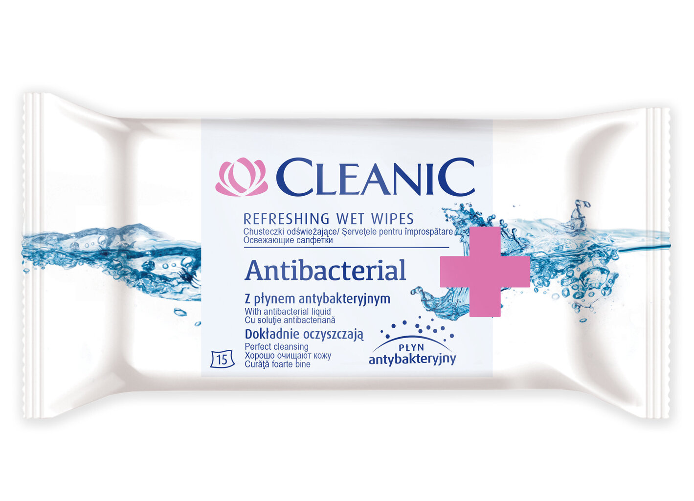 Antibakteriaalsed niisked salvrätikud Cleanic, 15 tk цена и информация | Esmaabi | hansapost.ee