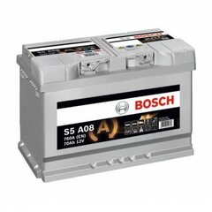 Aku Bosch S5A08 AGM 70AH 760A hind ja info | Bosch Autoakud ja akulaadijad | hansapost.ee