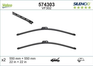 Valeo Silencio VF302 550/550mm kojameeste komplekt AUDI, SEAT hind ja info | Valeo Autokaubad | hansapost.ee