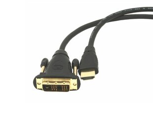 Кабель для монитора Gembird HDMI / DVI-DM (18 + 1,) 1.8м цена и информация | Кабели и провода | hansapost.ee