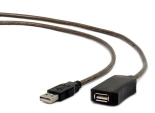 Kaabel Gembird USB 2.0 AM-AF 10M, must цена и информация | Кабели и провода | hansapost.ee