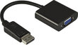 Deltaco DP-VGA7, DisplayPort, VGA, 0.2m цена и информация | USB adapterid ja jagajad | hansapost.ee