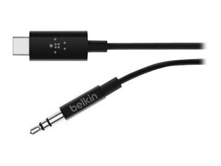 Belkin F7U079bt06-BLK, USB-C/Aux 3.5 mm, 1.8 m hind ja info | Juhtmed ja kaablid | hansapost.ee