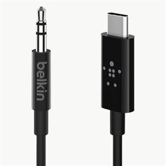 Belkin F7U079bt06-BLK, USB-C/Aux 3.5 mm, 1.8 m hind ja info | Juhtmed ja kaablid | hansapost.ee