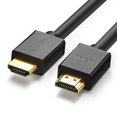 Kaabel Ugreen HDMI 4K 60 Hz 3D 3 m, must (HD104 10108) hind ja info | Juhtmed ja kaablid | hansapost.ee