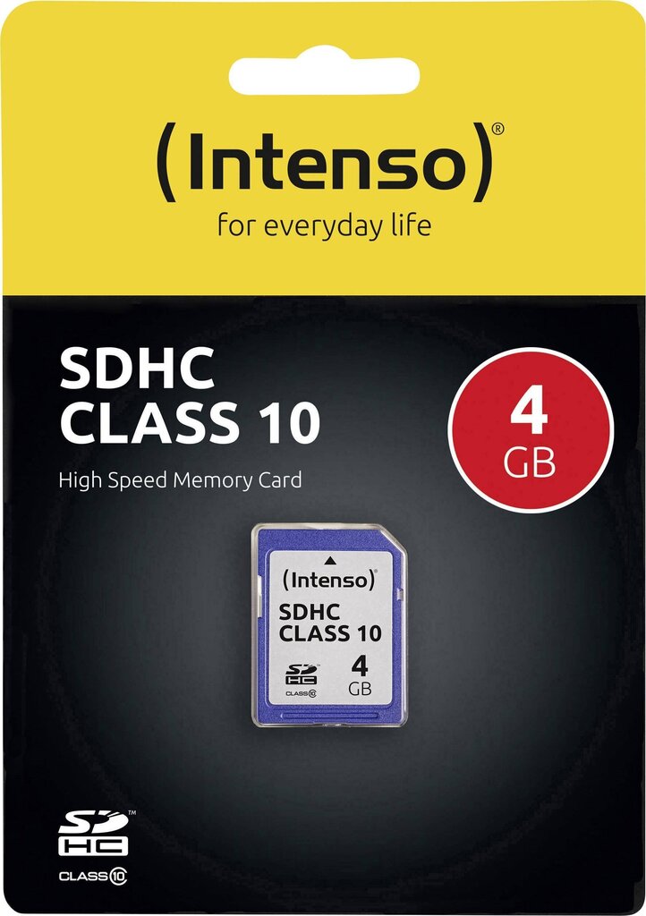 Intenso MicroSDHC 4GB Class10 цена и информация | Fotoaparaatide mälukaardid | hansapost.ee