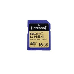 Карта памяти Intenso SDHC UHS-I 16GB CL10 цена и информация | Intenso Мобильные телефоны, Фото и Видео | hansapost.ee