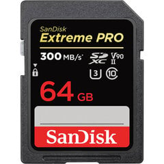 SanDisk Extreme Pro SDXC 64gb UHS-I цена и информация | Карты памяти для фотоаппаратов, камер | hansapost.ee