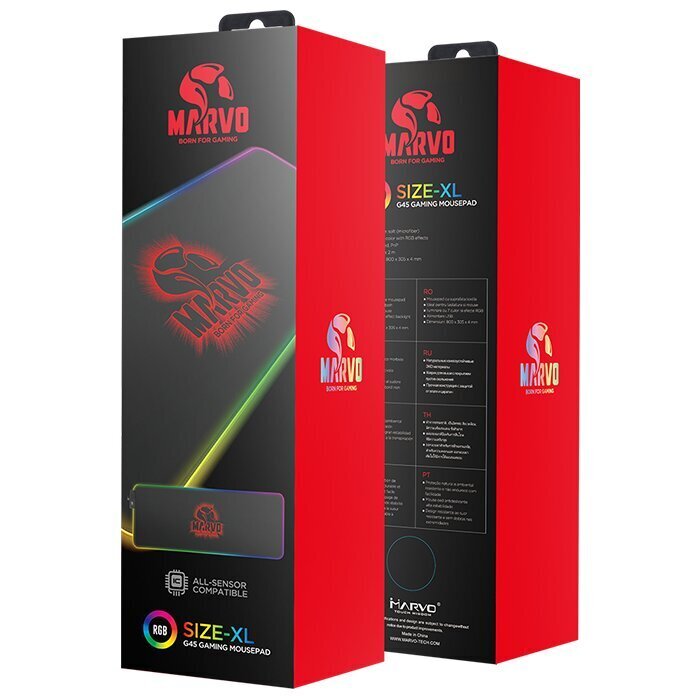 Marvo G45, must/punane hind ja info | Arvutihiired | hansapost.ee