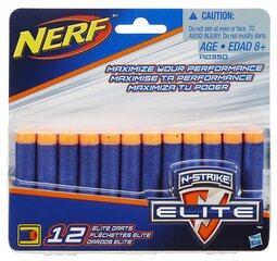 Padrunid Nerf ELITE, 12 tk. price and information | Toys for boys | hansapost.ee