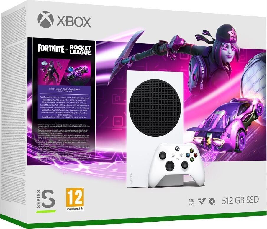 Microsoft Xbox Series S + Fortnite + Rocket League цена и информация | Mängukonsoolid | hansapost.ee