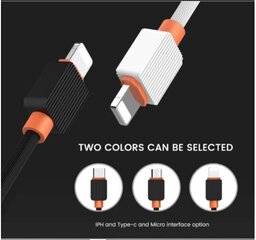 Somostel кабель, Type C, 1 м, черный цена и информация | Кабели и провода | hansapost.ee