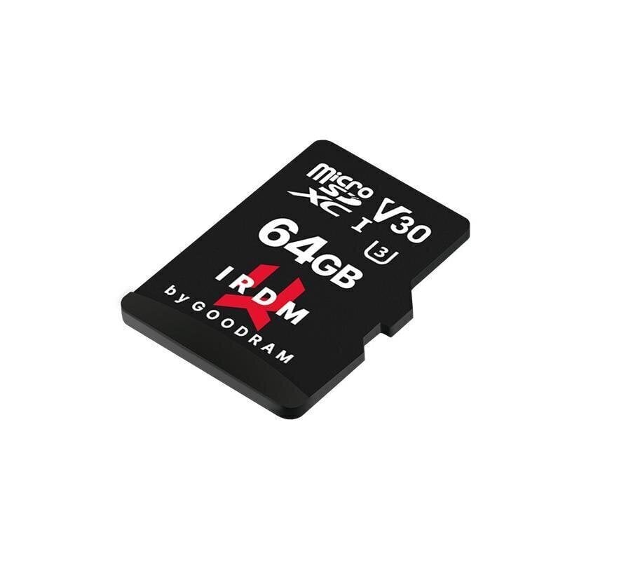 GoodRam microSDXC 64GB (+ SD adapter) цена и информация | Fotoaparaatide mälukaardid | hansapost.ee