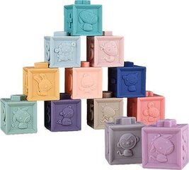 Сенсорные кубики со звуками WOOPIE, 12 эл. цена и информация | Игрушки для малышей | hansapost.ee