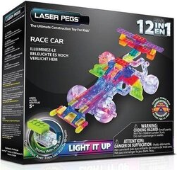 Laser Pegs 12 in 1 Race Car (G870B) цена и информация | Конструкторы и кубики | hansapost.ee