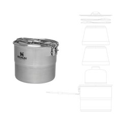 Toiduvalmistamise komplekt The Stainless Steel Cook Set For Two, 1 l, roostevabast terasest hind ja info | Potid | hansapost.ee