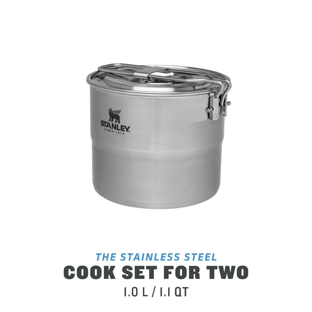 Toiduvalmistamise komplekt The Stainless Steel Cook Set For Two, 1 l, roostevabast terasest hind ja info | Potid | hansapost.ee