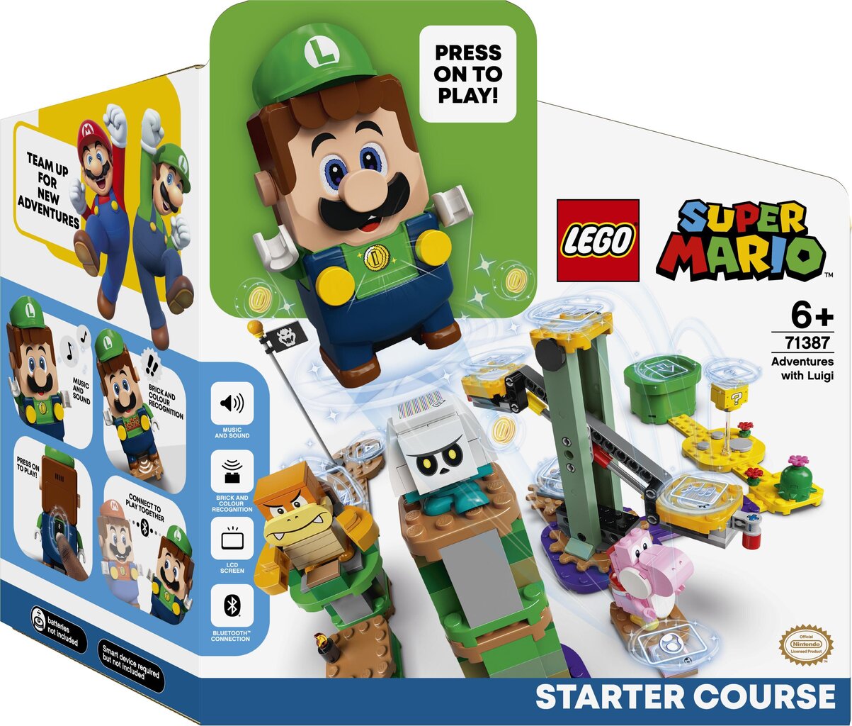 71387 LEGO® Super Mario Seiklused Luigi stardipaketiga цена и информация | Klotsid ja konstruktorid | hansapost.ee