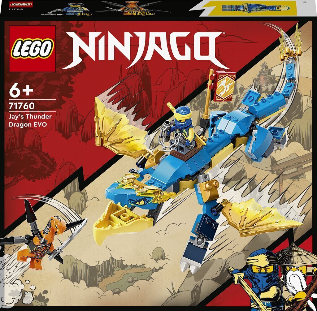 71760 LEGO® NINJAGO Jay äikese draakon цена и информация | Klotsid ja konstruktorid | hansapost.ee